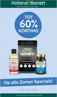 Voorbeeld van Folder van winkel Holland & Barrett geldig vanaf 18-08-2025