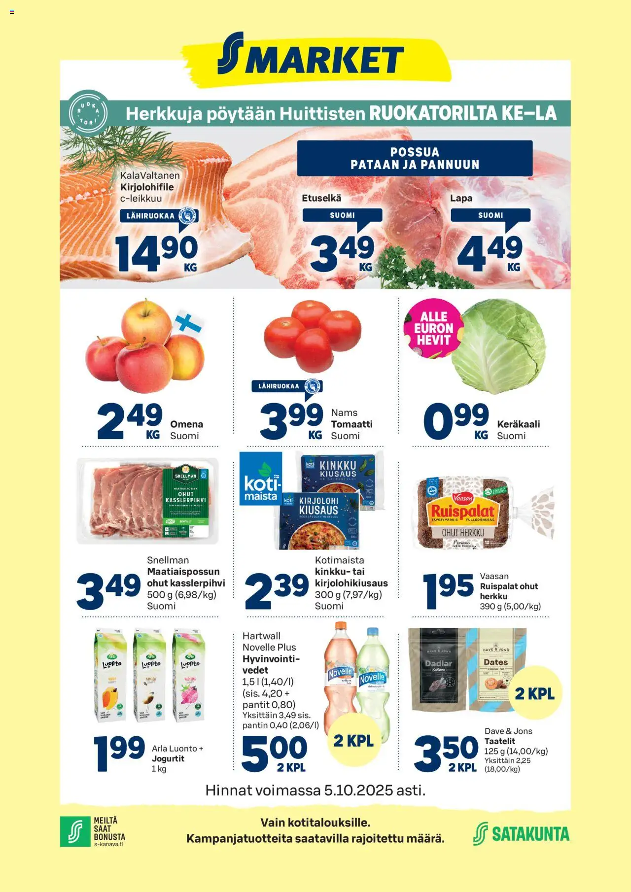 S-market-kaupan Huittinen voimassa 01/10/2025 - Sivulla 1