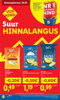 Lidl kliendilehe eelvaade alates 2026.01.19
