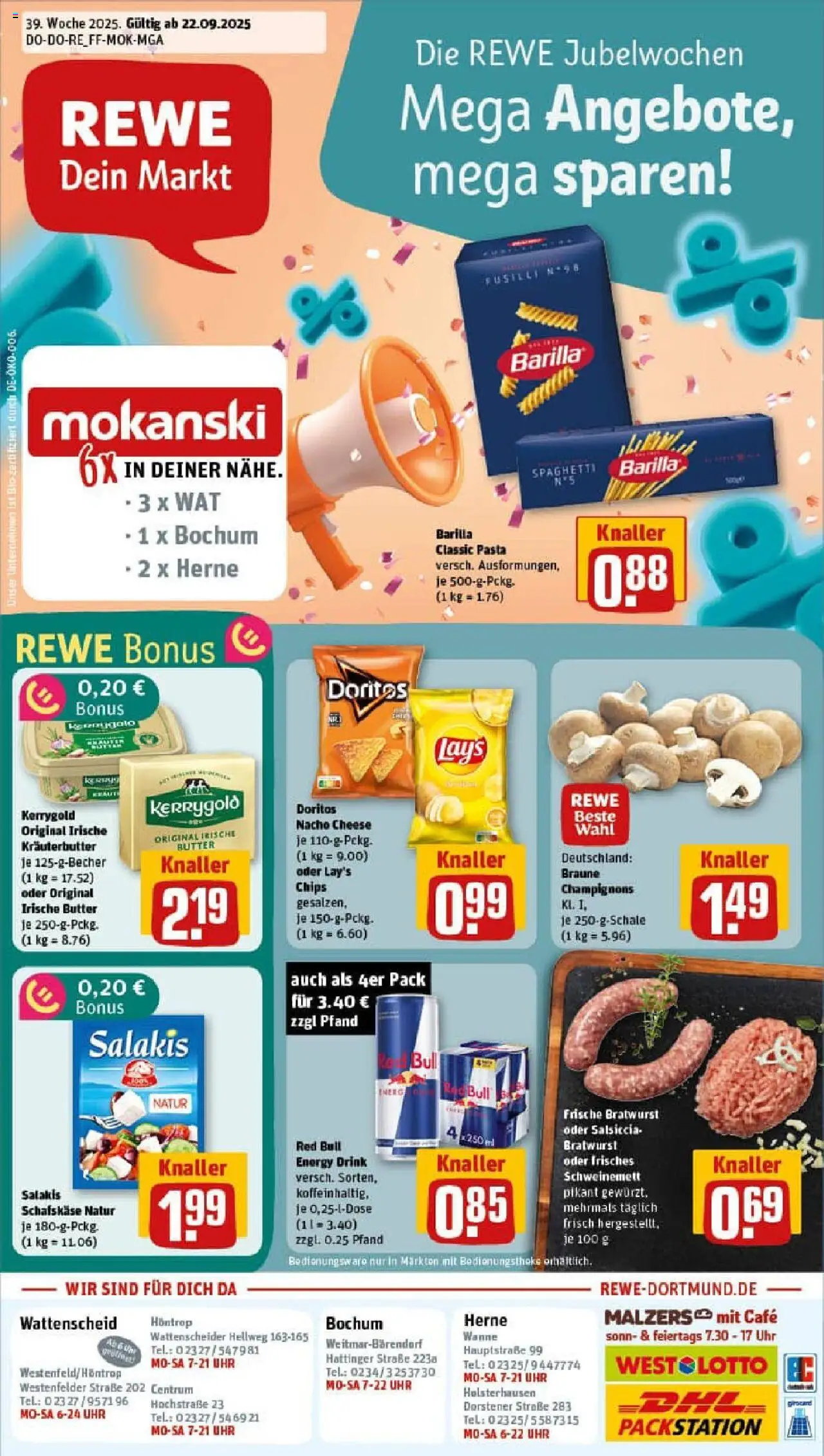 REWE Prospekt ab 21.09.2025 nächste Woche - Prospekt Bochum	