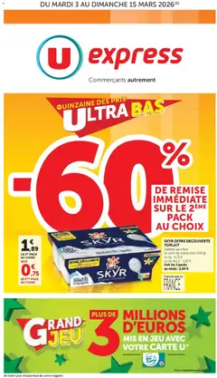 Prévisualisation de U Express - Quinzaine des prix ultra bas du magasin U Express formulaire valide 03/03/2026
