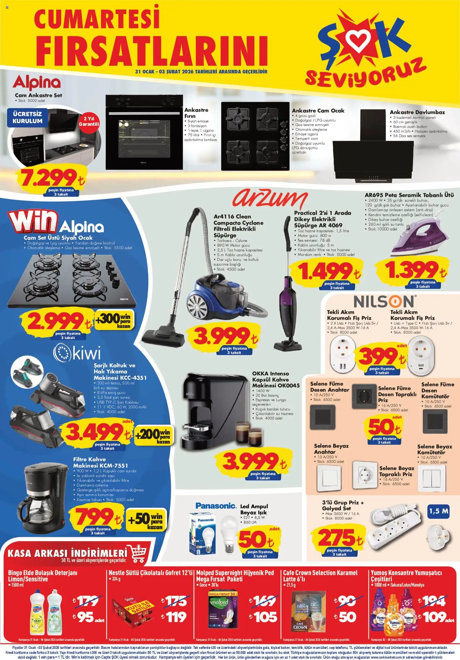 Şok Market Hafta sonu fırsatları 31.01.2026 - Broşürünün önizlemesi