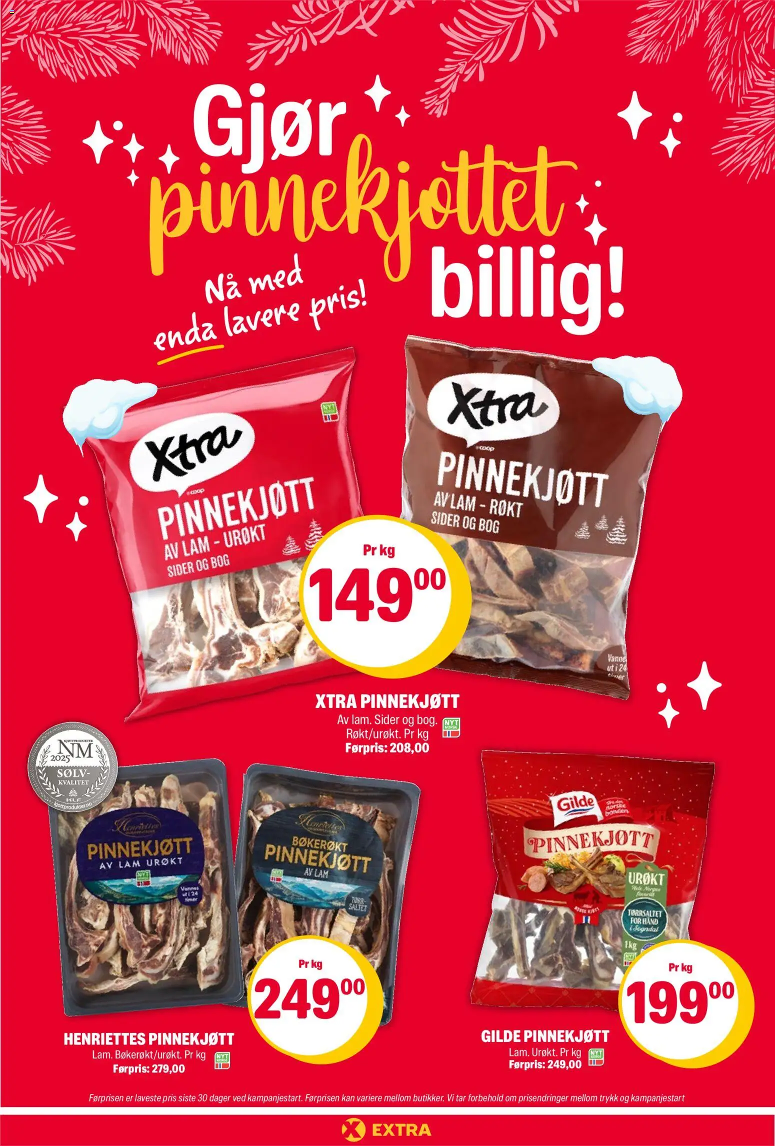 Forhåndsvis Gjør pinnekjøttet billig! fra butikk Coop Extra gyldig fra 12/12/2025