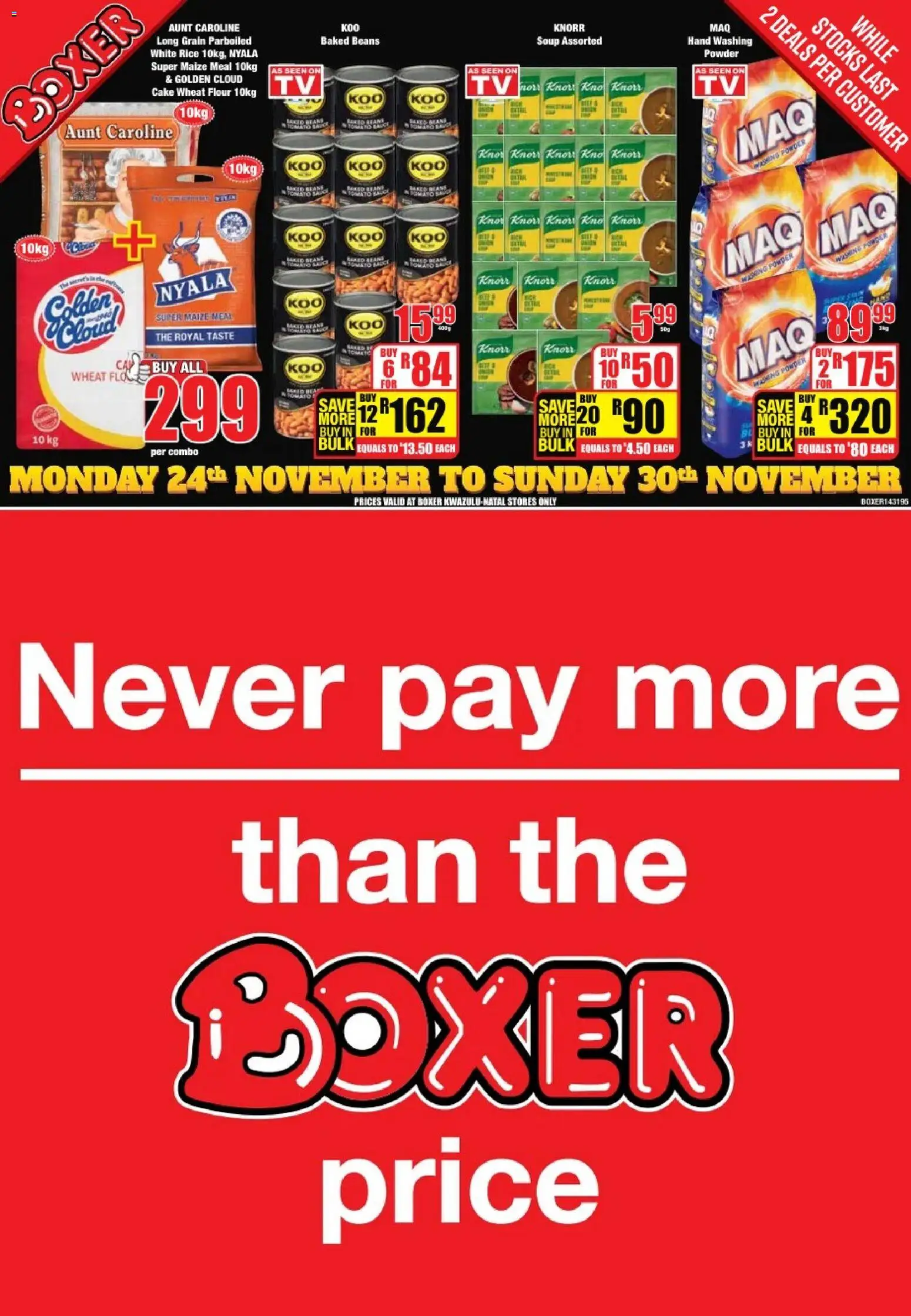 Preview of Boxer flyer valid from 24/11/2025