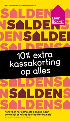Voorbeeld van Folder van winkel Leen Bakker geldig vanaf 14/07/2025