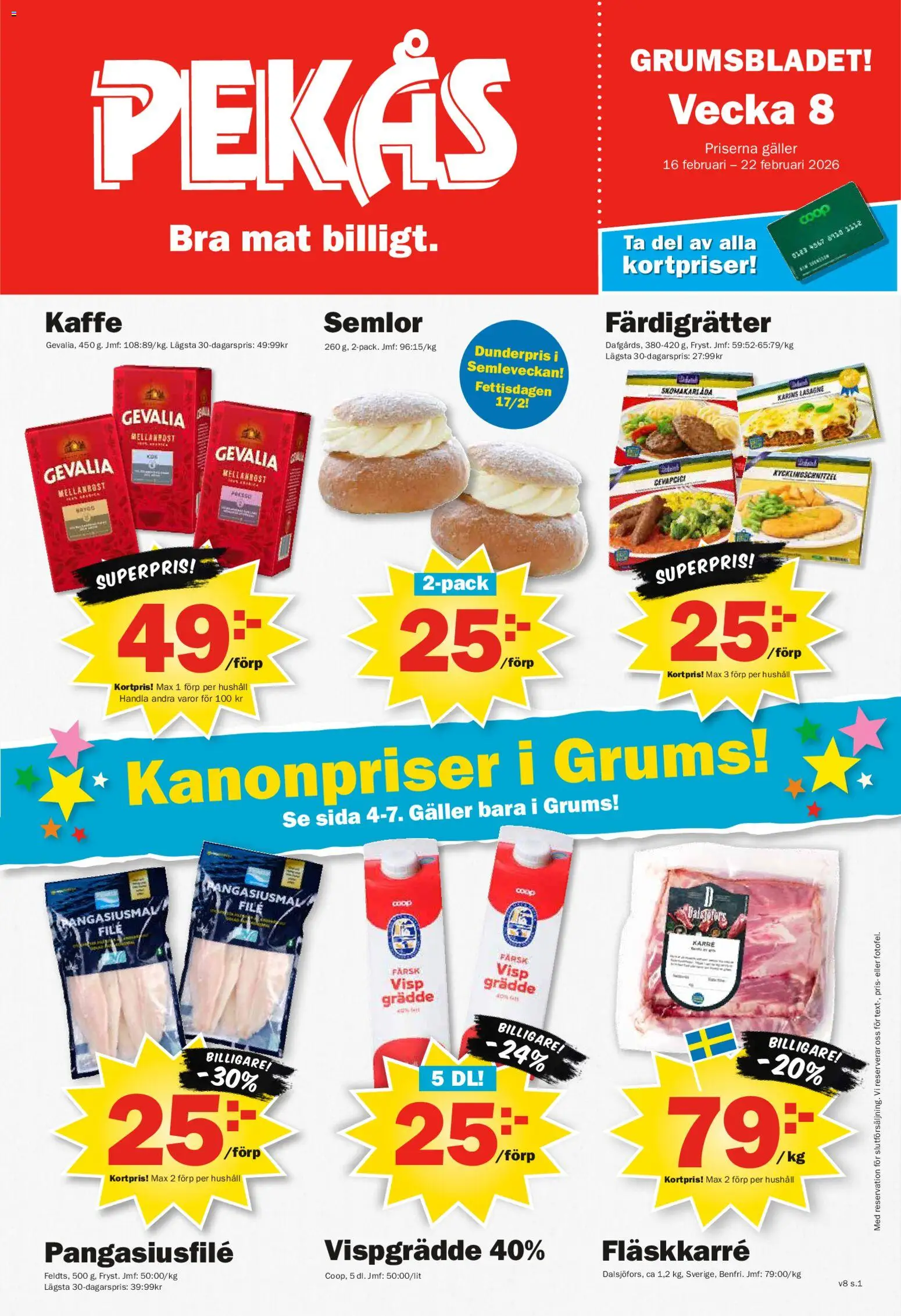 Förhandsgranska reklamblad Aktuella reklamblad Pekås - grums edition från butik Pekås gäller från 16/02/2026