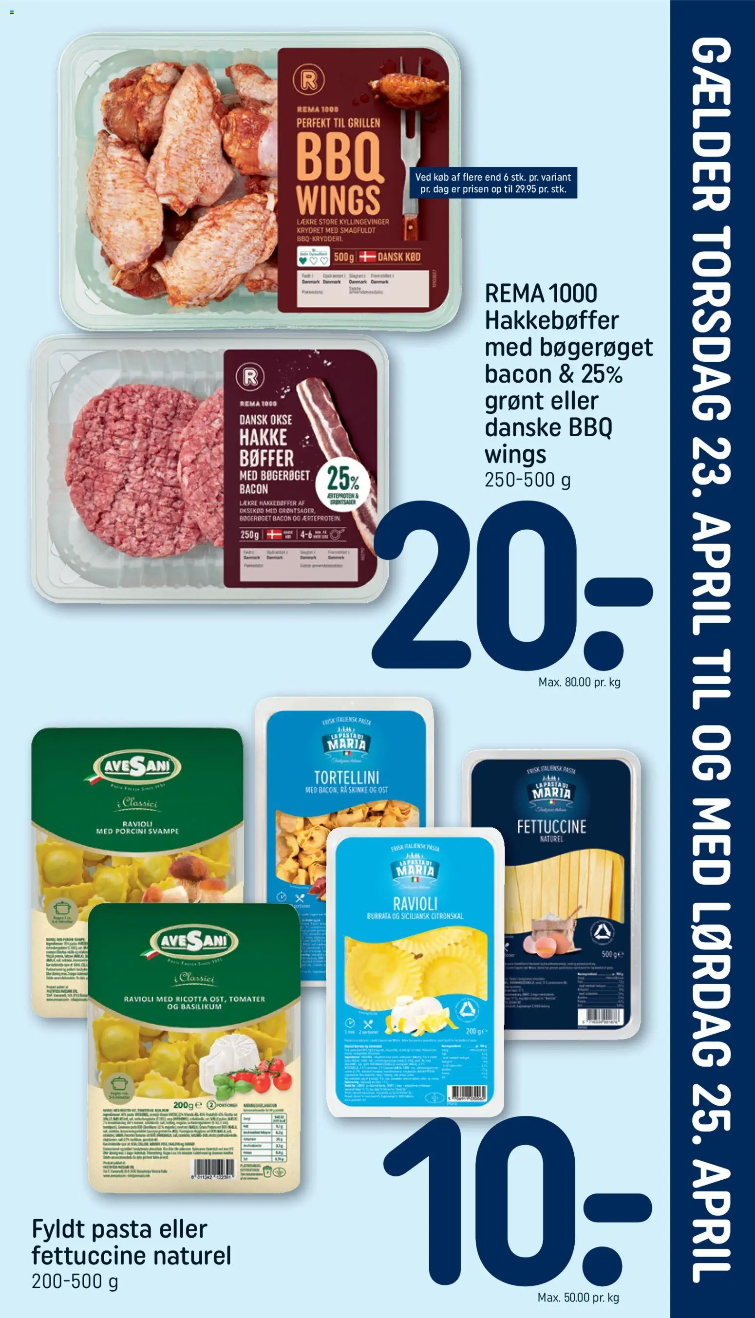 Eksempel på tilbudsavis Rema 1000 - Indstik fra butik Rema 1000 gyldig fra 23/04/2026