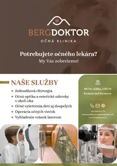 Náhľad Bergdoctor s.r.o letáku platného od 15.10.2025