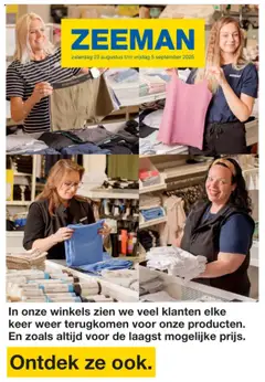 Voorbeeld van Folder van winkel Zeeman geldig vanaf 23/08/2025