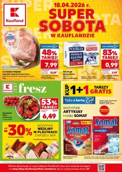 Pogląd gazetki "Kaufland gazetka - Super Sobota" ze sklepu Kaufland ważnej od 18.04.2026
