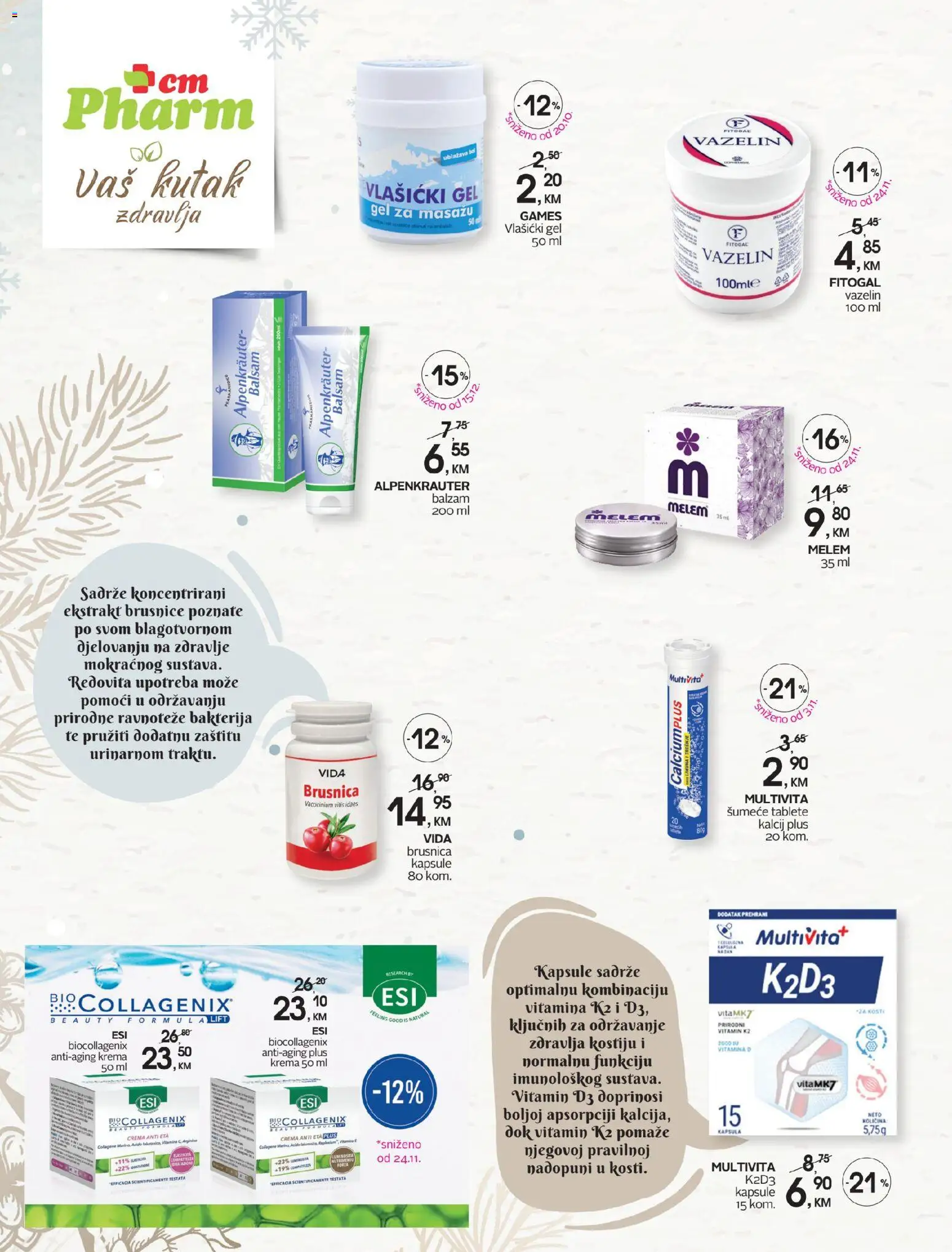 Pregled letka Katalog trgovine CM vrijedi od 2026.01.09