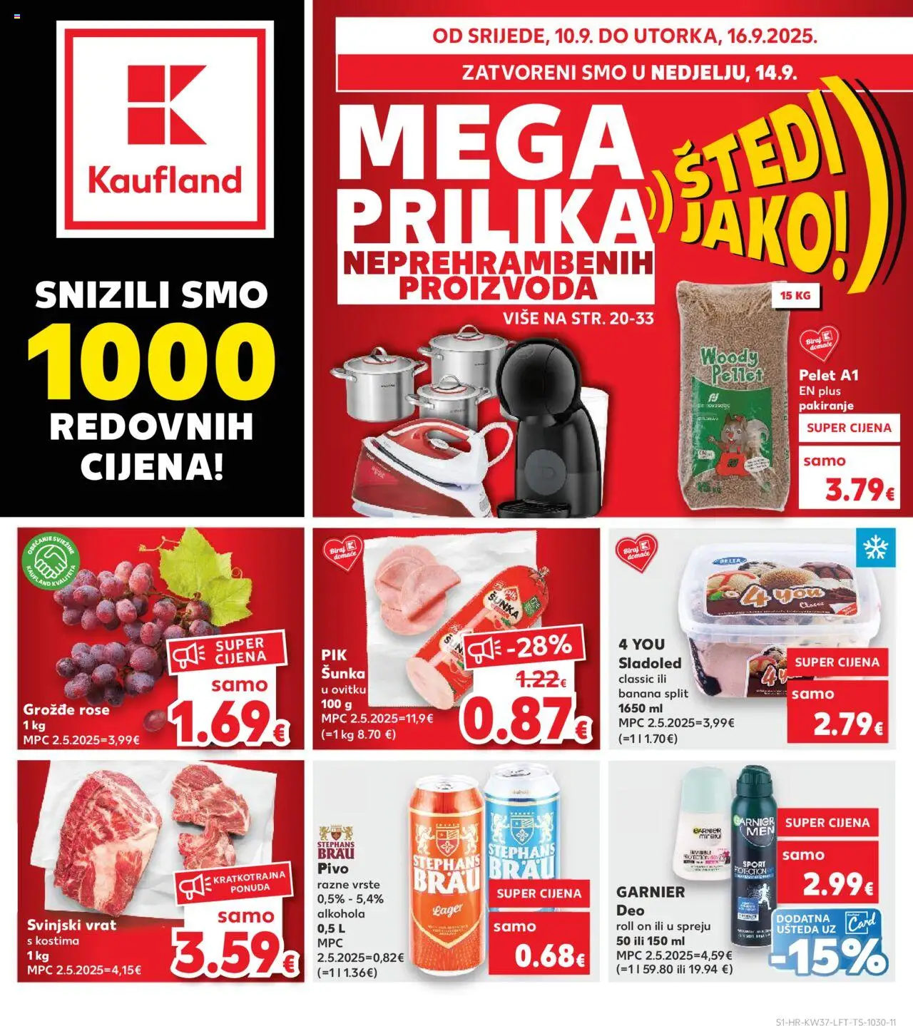 Kaufland aktualni Osijek vrijedi od 10.09.2025 - tjedna akcija broj stranice 1