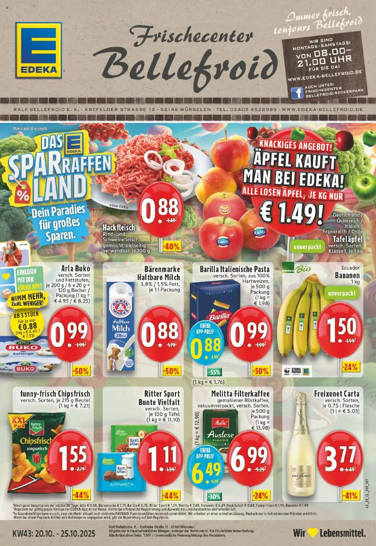 EDEKA Prospekt ab 19.10.2025 - Prospekt Würselen Online