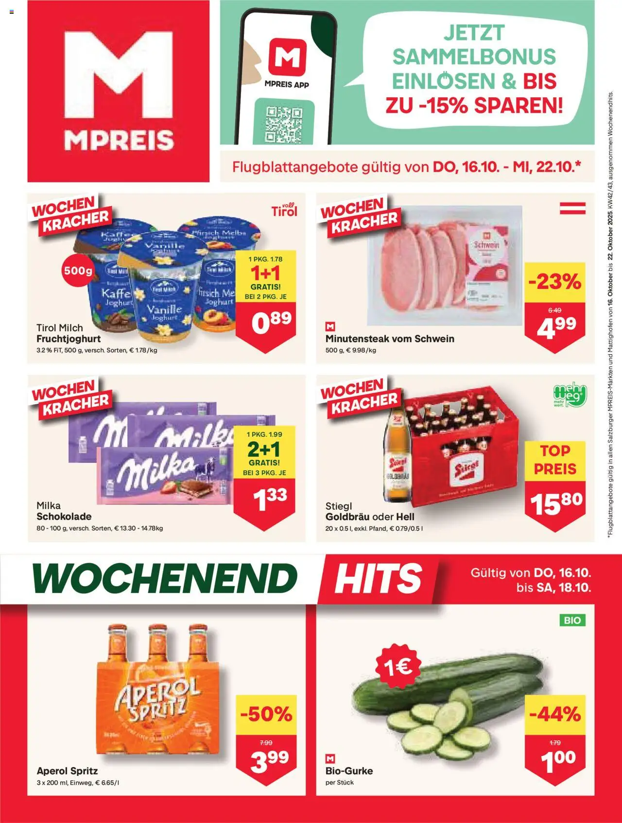  MPREIS Altenmarkt im Pongau ab (16.10.2025 - 22.10.2025) - Seite 1