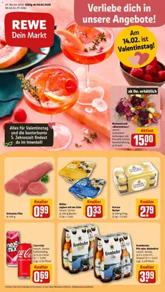 Vorschau von dem Prospekt des Geschäftes Rewe, gültig ab dem 09.02.2026