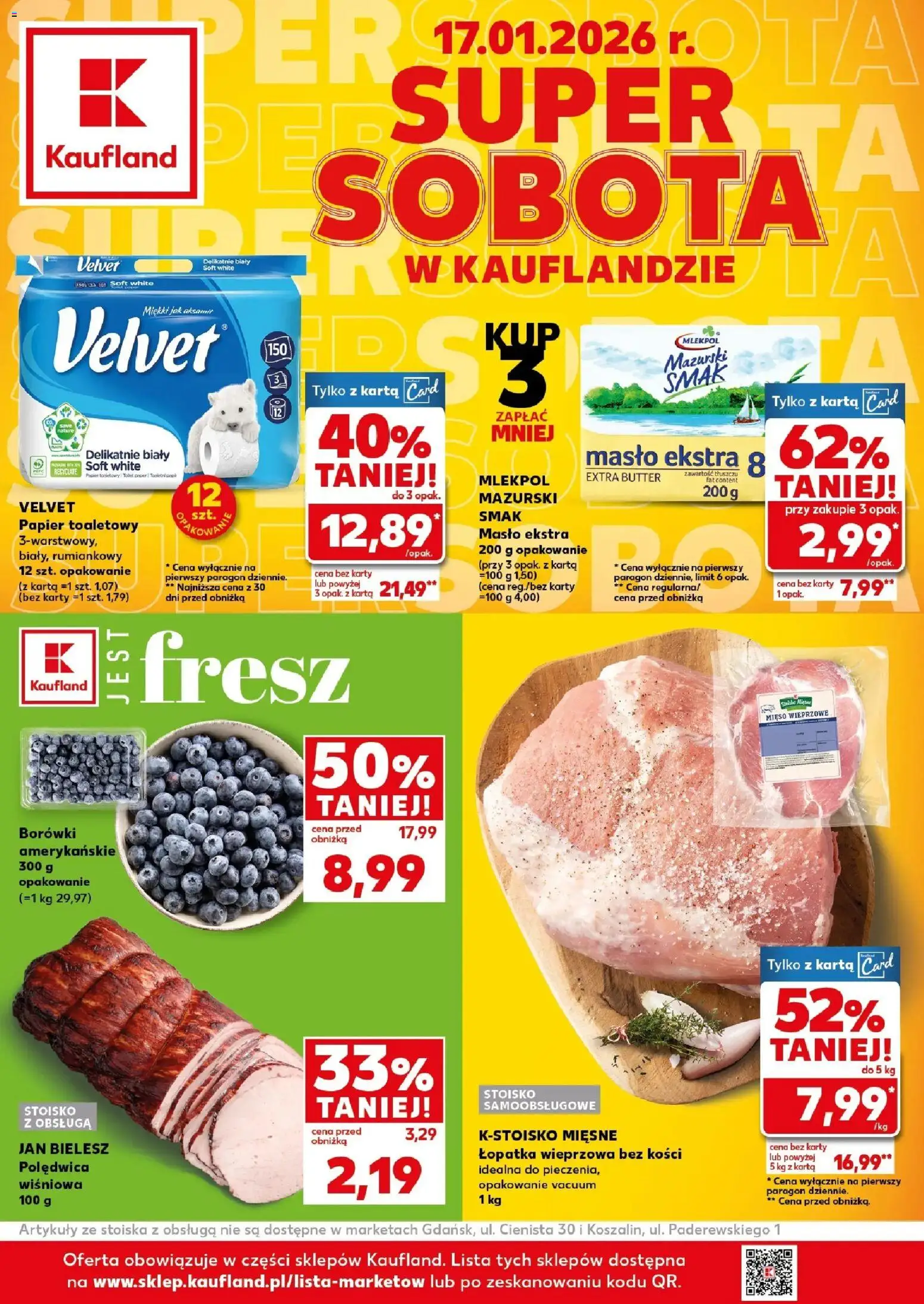 Pogląd gazetki "Super Sobota" ze sklepu Kaufland ważnej od 17.01.2026