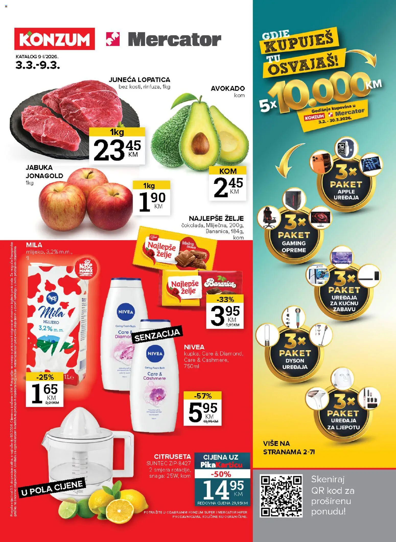Pregled letka KONZUM katalog trgovine KONZUM vrijedi od 03.03.2026