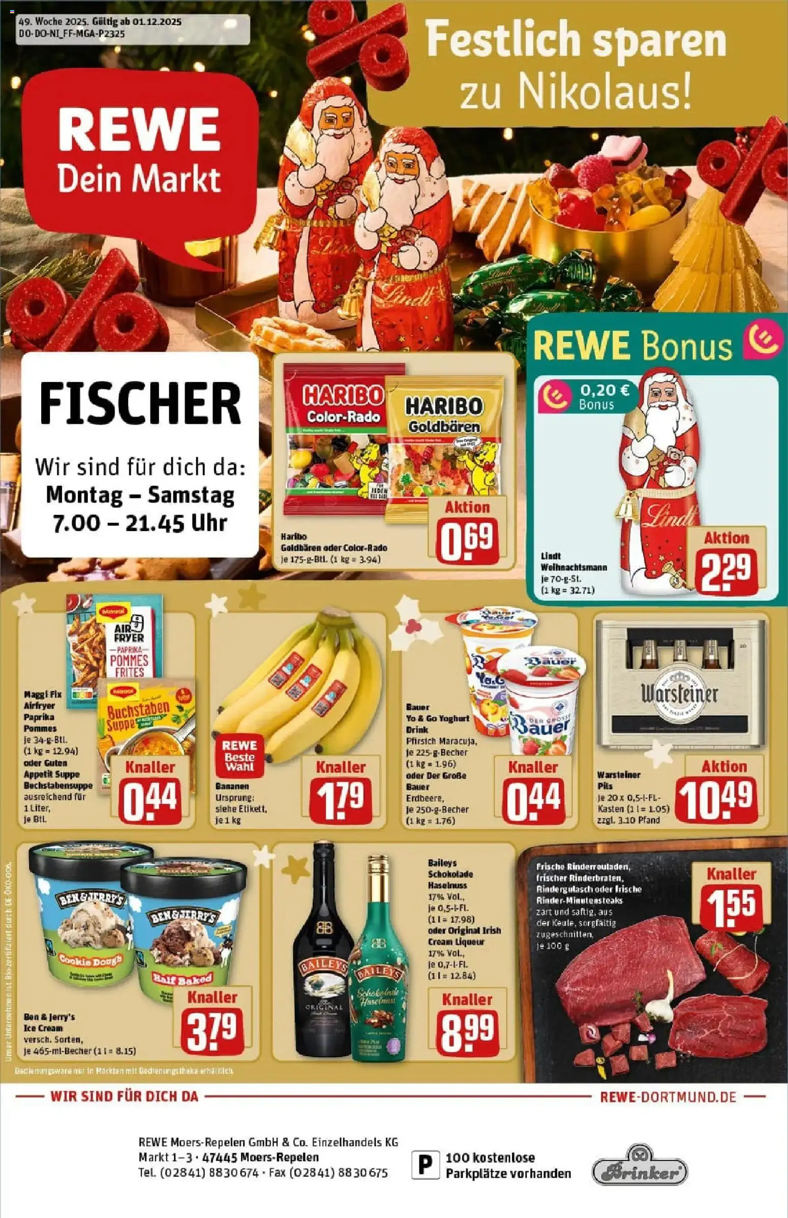Vorschau von dem Prospekt des Geschäftes Rewe, gültig ab dem 01.12.2025