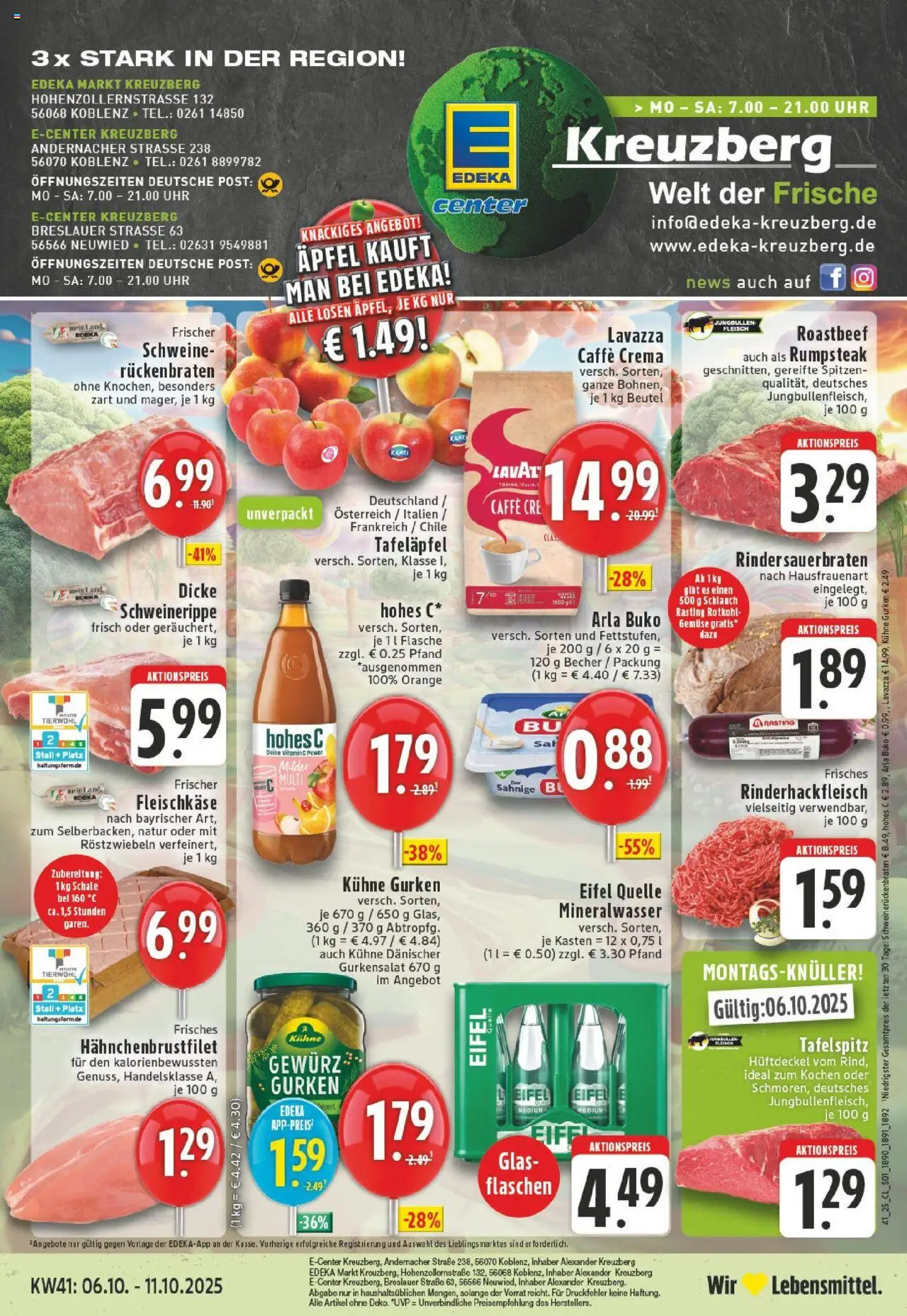 EDEKA Prospekt ab 06.10.2025 - Prospekt Koblenz Online