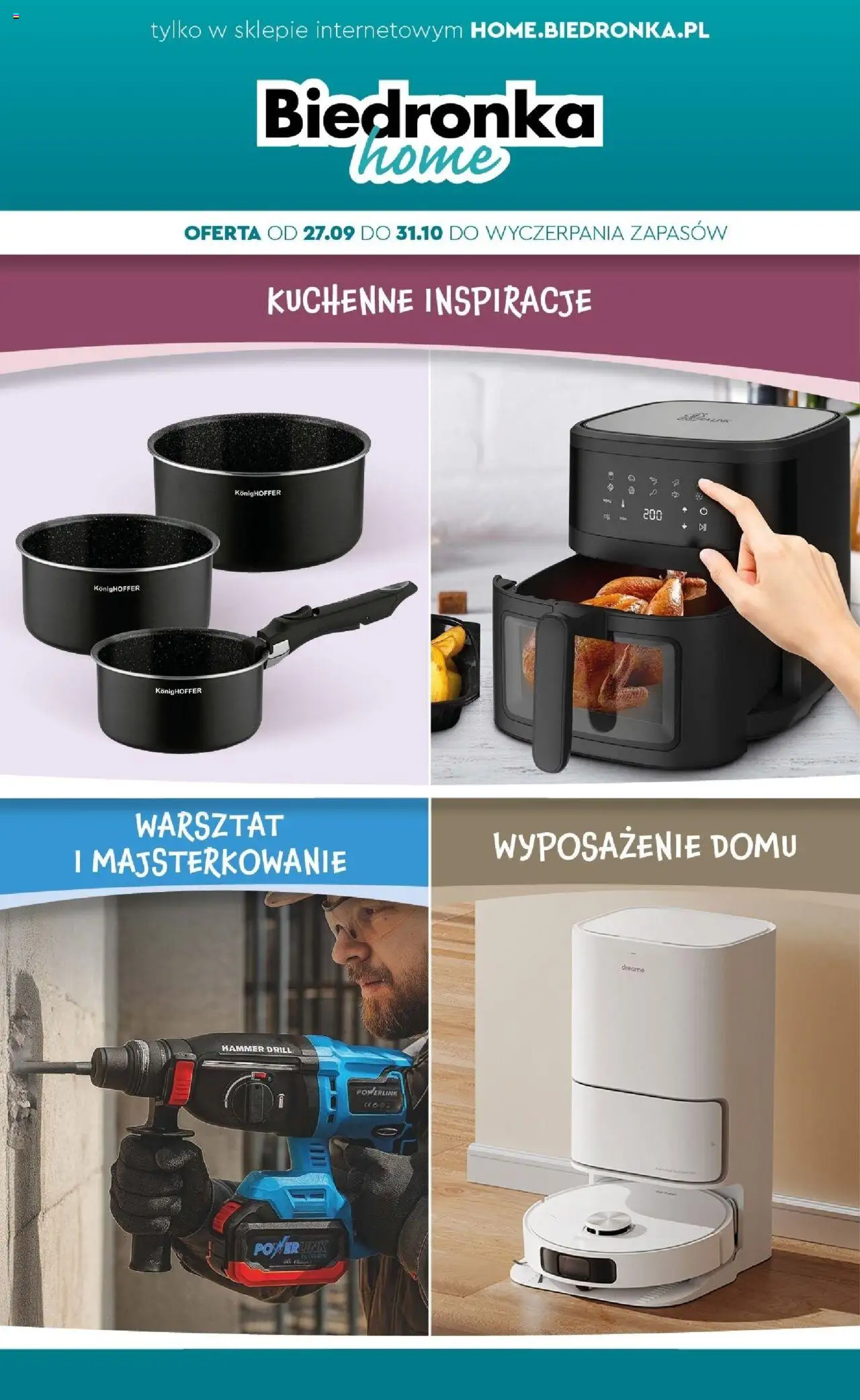 Biedronka gazetka promocyjna 27.09.2025 - "Home" - Numer strony 1