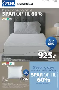Eksempel på tilbudsavis Tilbudsavis fra butik JYSK gyldig fra 05/09/2025