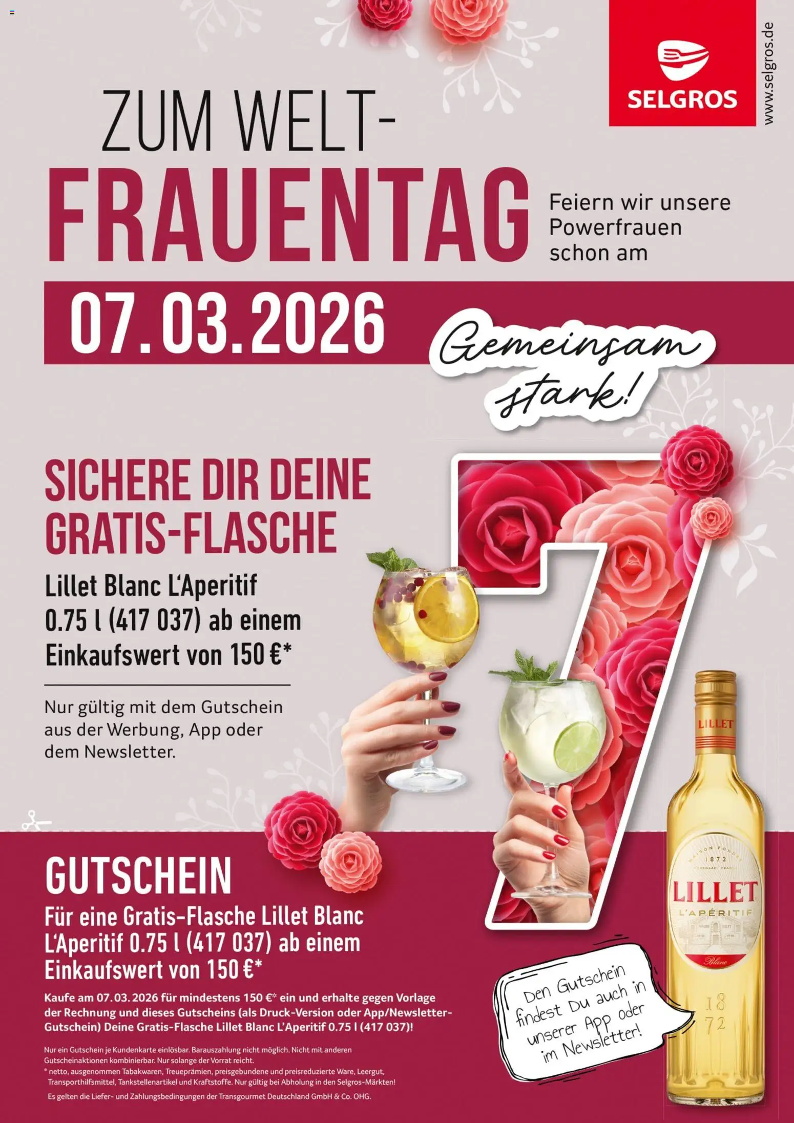 Vorschau von dem Prospekt des Geschäftes Selgros, gültig ab dem 07.03.2026 - Lillet