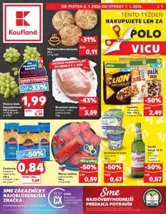Kaufland SK - Akciós újság Kaufland SK megtekintése, amely érvényes 2026.01.02.-től