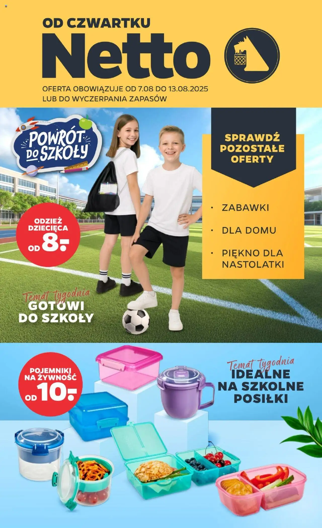 NETTO Gazetka Non Food od 07.08.2025 - Nowa ulotka (PFD) - Numer strony 1