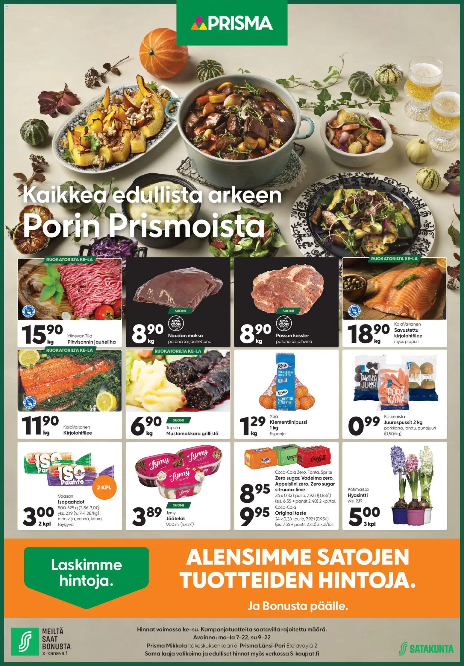 Kaupan Prisma Tarjoukset esikatselu, voimassa 26/11/2025