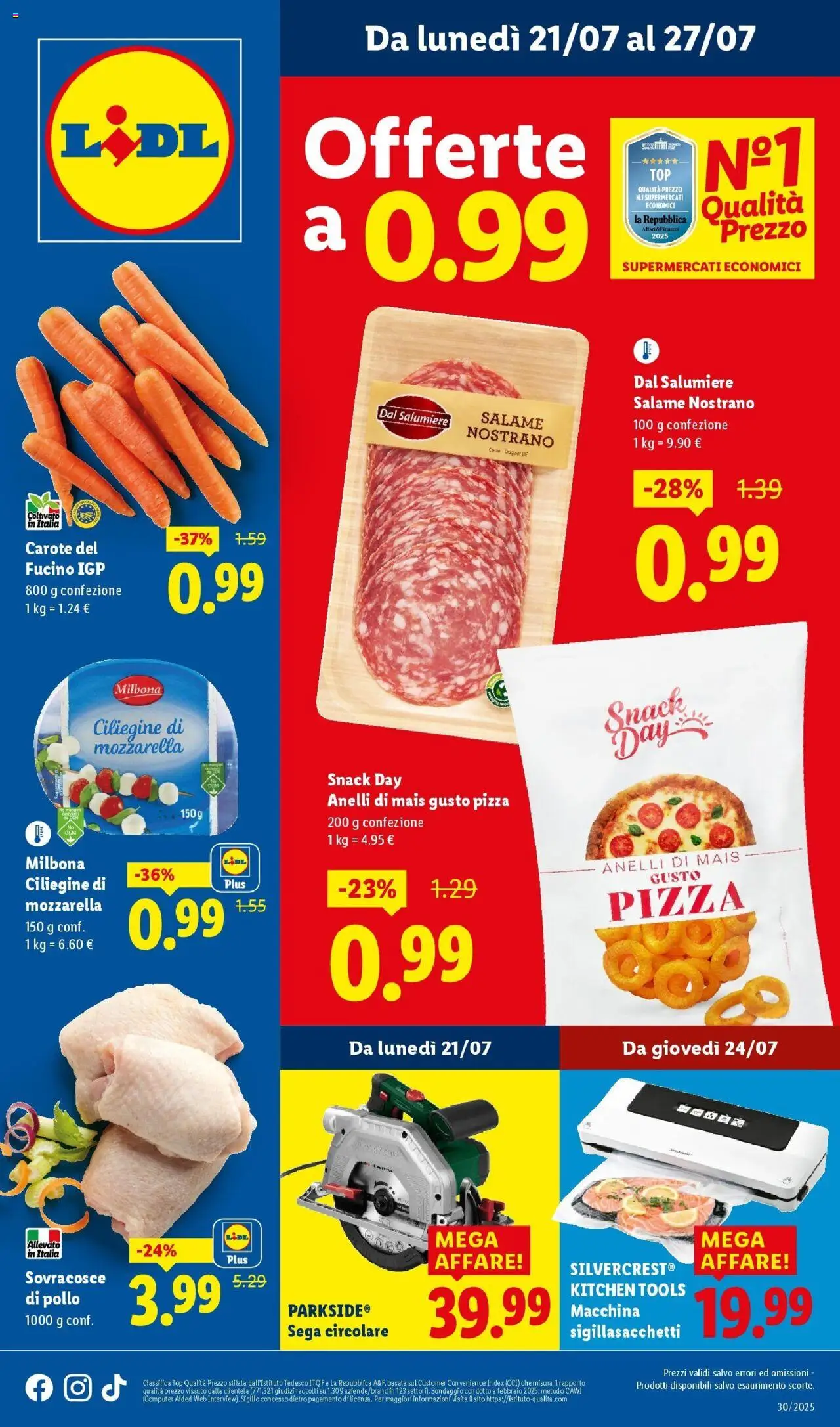 Volantino Lidl valido da 20/07/2025 numero di pagina 1