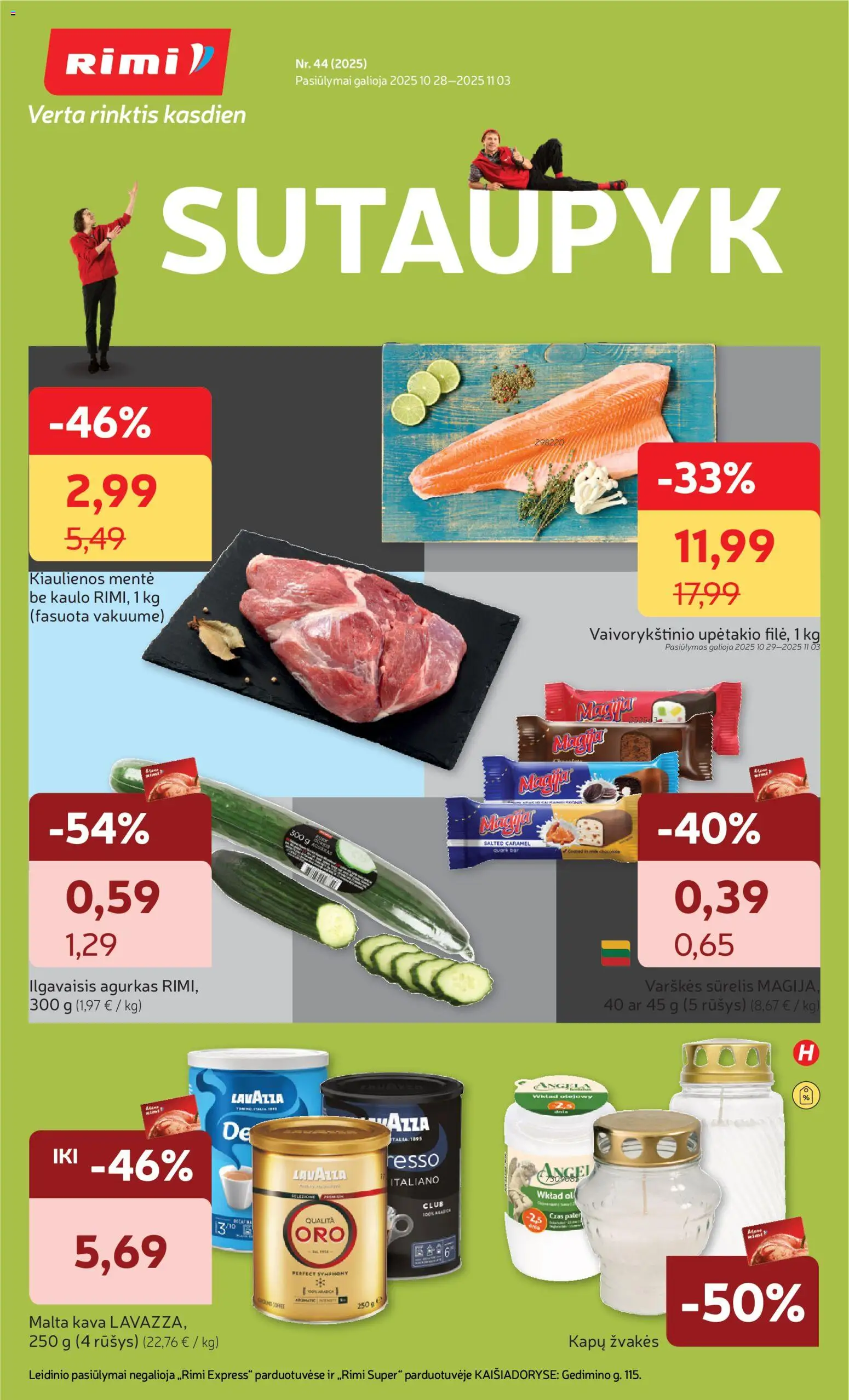 Rimi parduotuvės leidinio Leidinys galiojančio nuo 2025.10.28 peržiūra