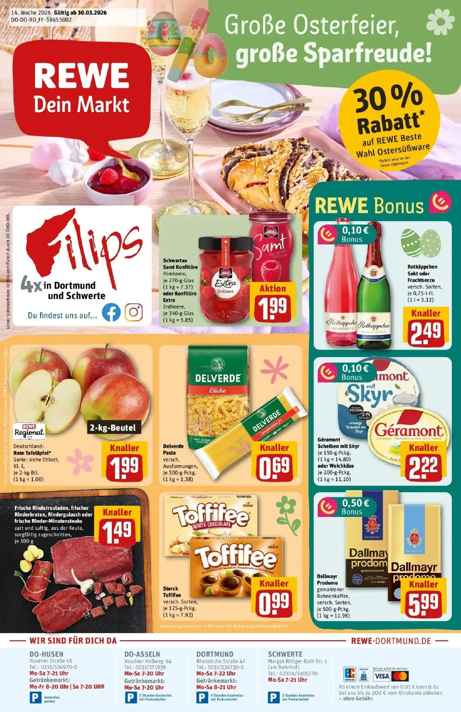 Vorschau von dem Prospekt des Geschäftes Rewe, gültig ab dem 30.03.2026