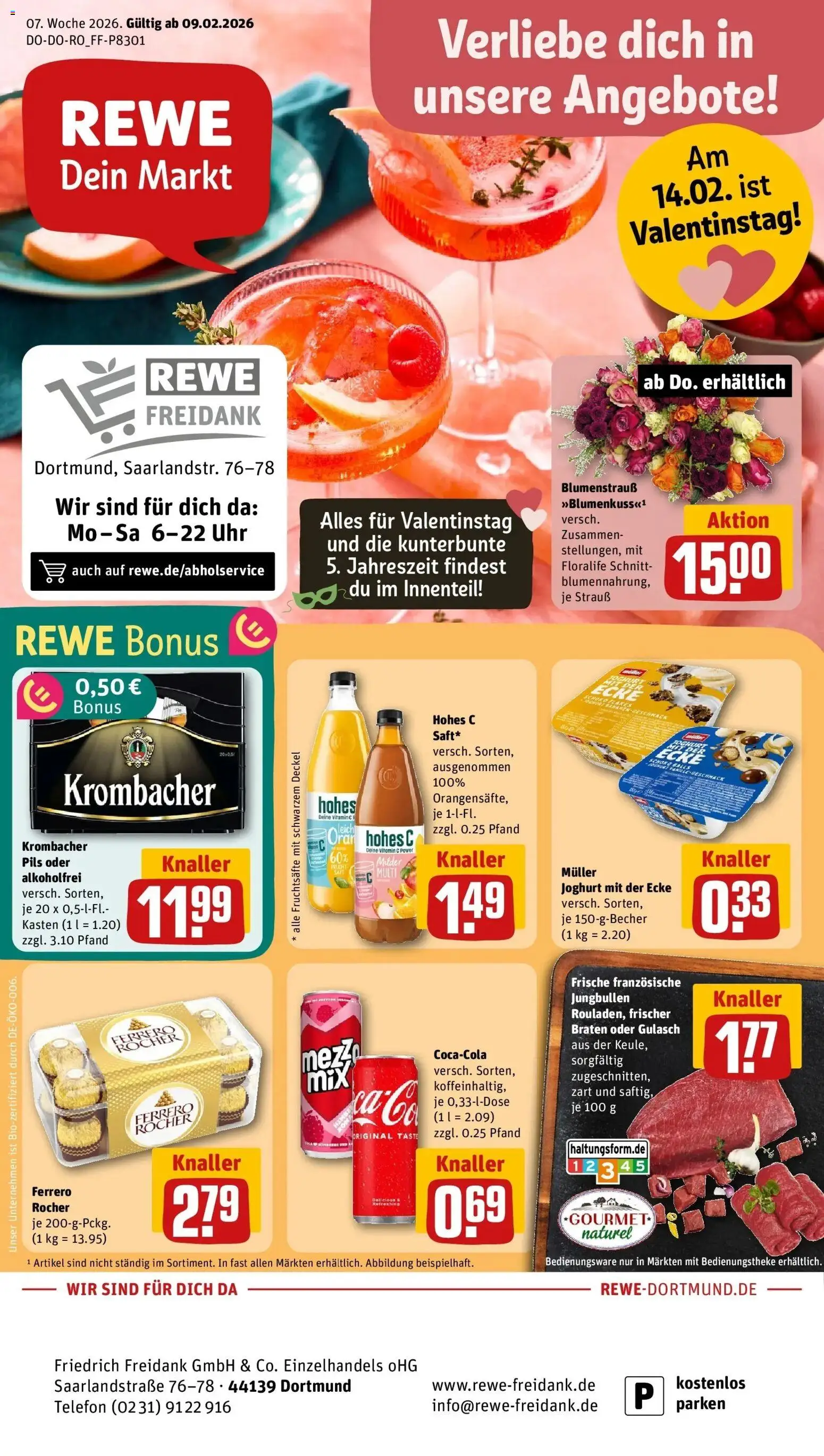 Vorschau von dem Prospekt des Geschäftes Rewe, gültig ab dem 09.02.2026