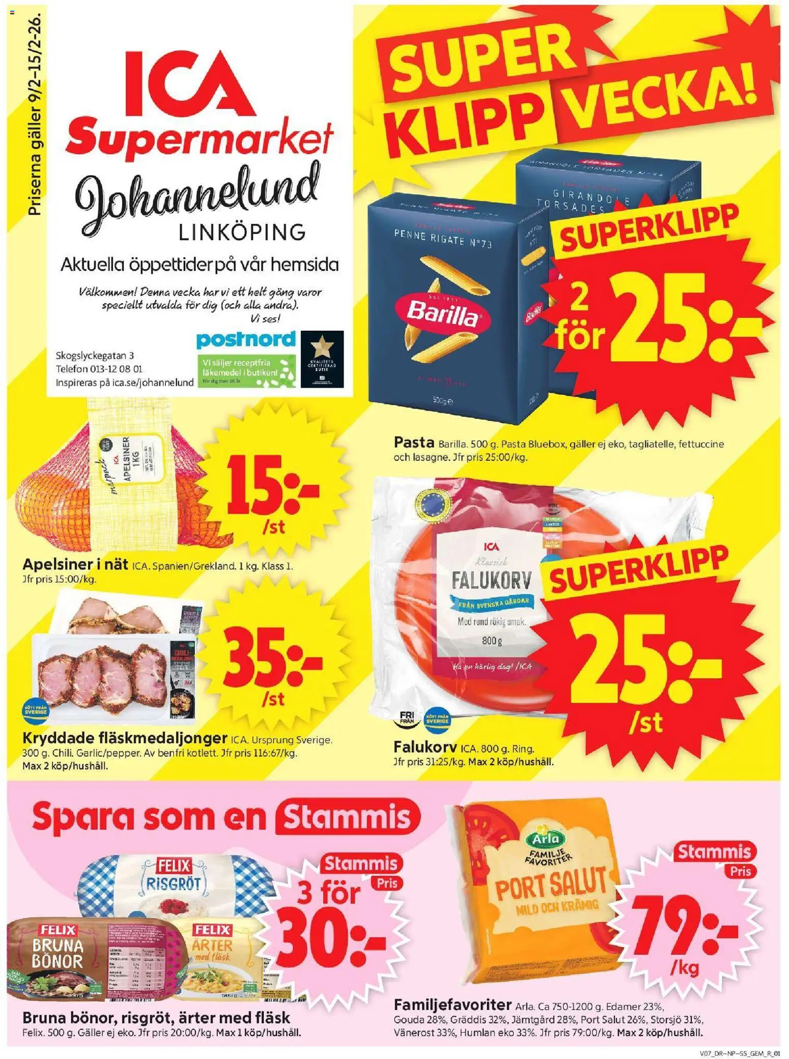 Förhandsgranska reklamblad Linköping från butik ICA Supermarket gäller från 09/02/2026