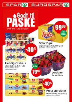 Forhåndsvis Spar kundeavis fra butikk Spar gyldig fra 30/03/2026