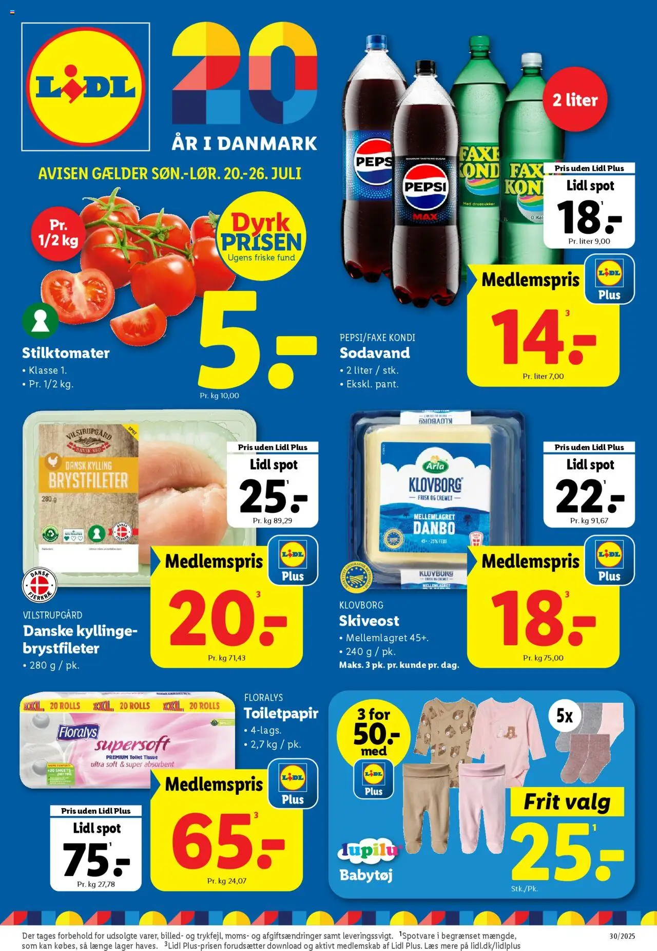 Lidl tilbudsavis gyldig fra 20/07/2025 - side 1