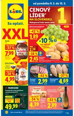 Náhľad Lidl letáku platného od 09.02.2026