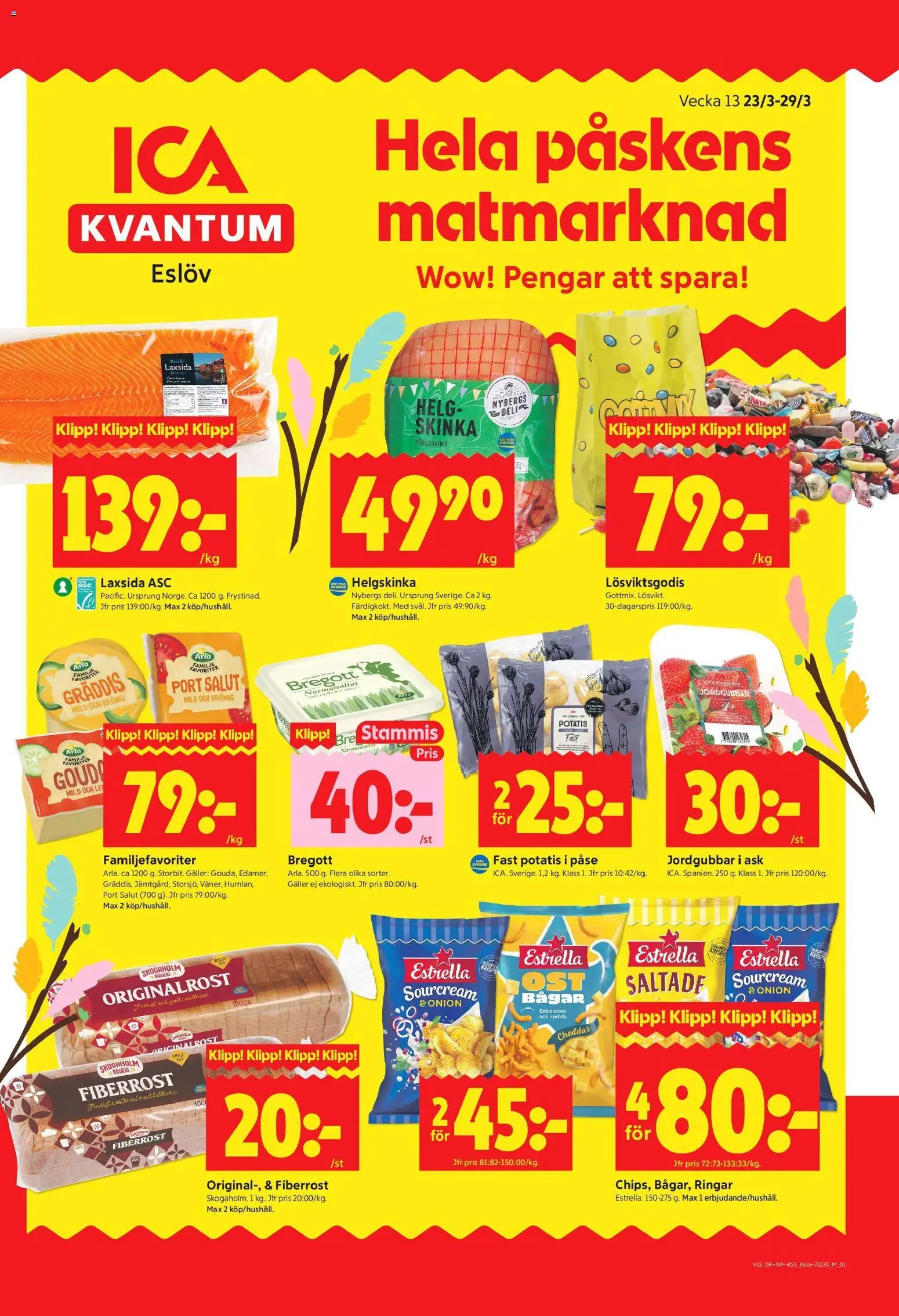 Förhandsgranska reklamblad Eslöv från butik ICA Kvantum gäller från 23/03/2026