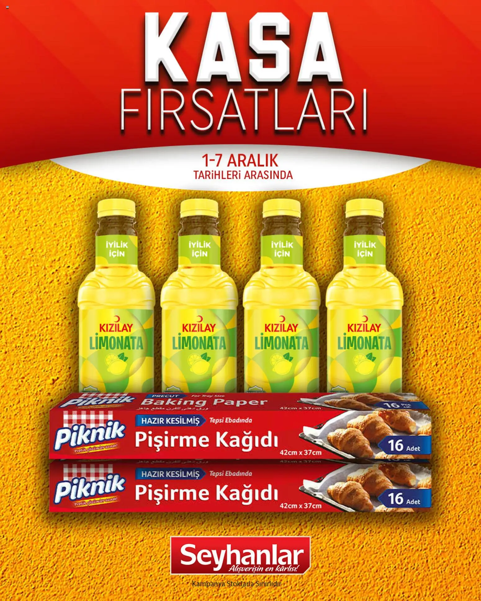 Seyhanlar Market Kasa Fırsatları 01.12.2025 - Broşürünün önizlemesi