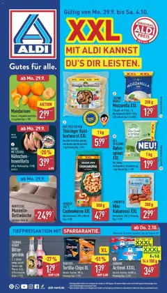 Vorschau von dem Prospekt des Geschäftes Aldi, gültig ab dem 28.09.2025