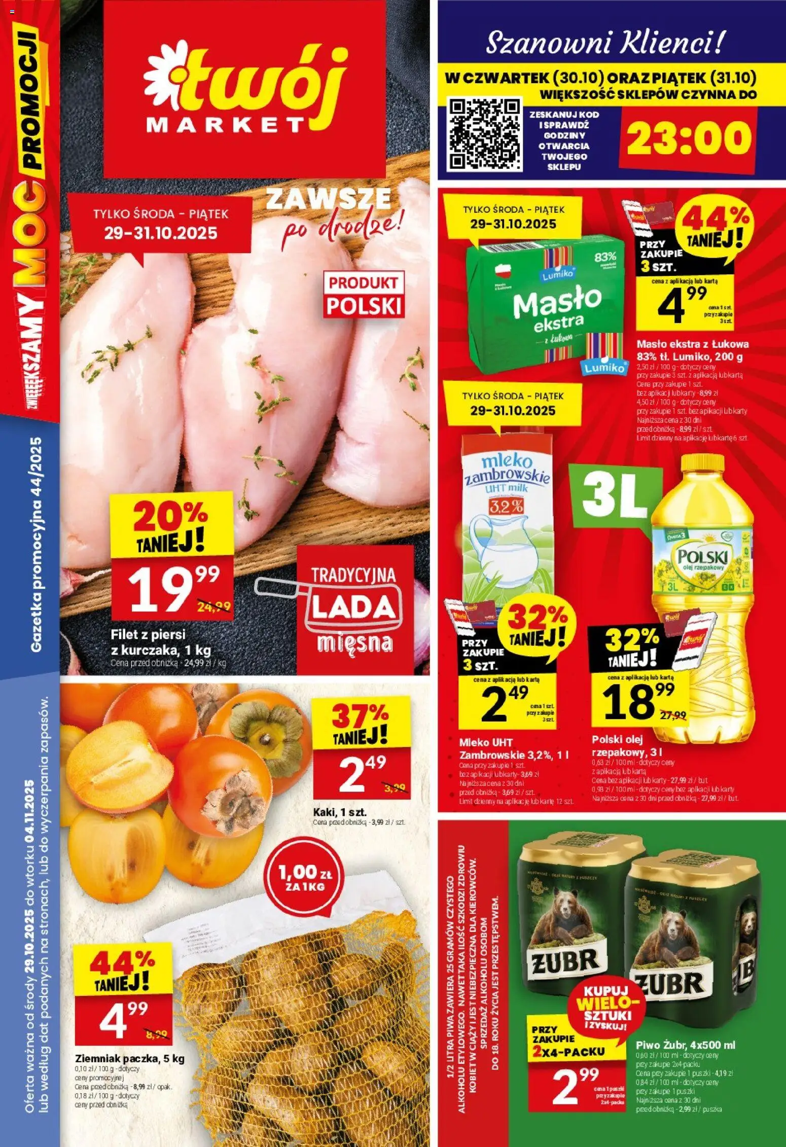 Twój Market Gazetka od 29.10.2025 - Nowa Gazetka - Numer strony 1