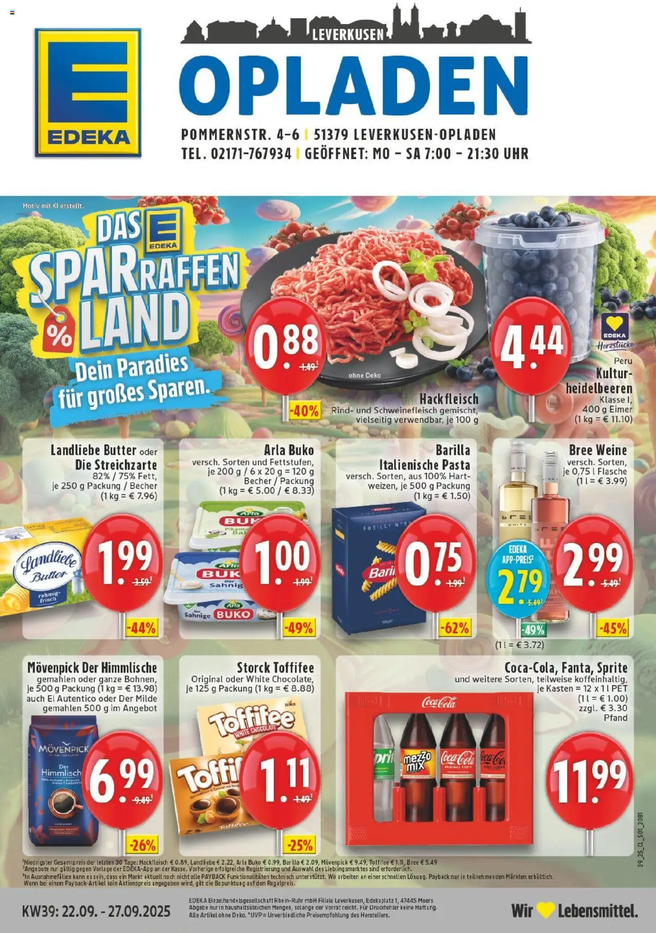EDEKA Prospekt ab 21.09.2025 - Prospekt Leverkusen Online