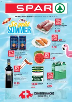 Vorschau des Merkblatts Aktionen vom Shop SPAR gültig von 24.07.2025 bis 30.07.2025