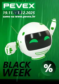 Pregled letka Katalog Black Friday trgovine Pevex vrijedi od 19.11.2025