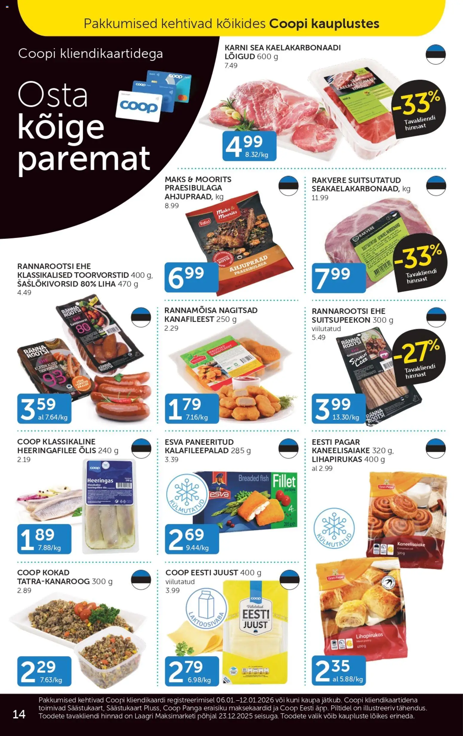 Coop kliendilehe eelvaade alates 2026.01.06