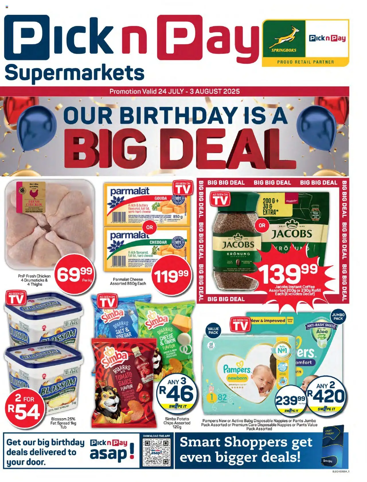Pick n Pay Eastern Cape - Birthday Deals from 24/07 - 03/08/2025 > Promotions