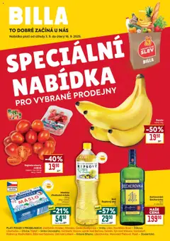 Náhled nabídky: Billa Leták - Speciální nabídka: vybrané prodejny platný od 03.09.2025