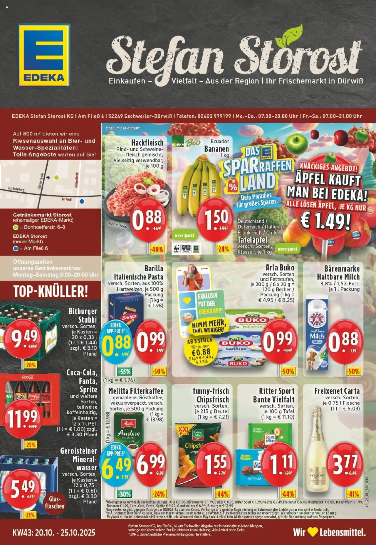 EDEKA Prospekt ab 19.10.2025 - Prospekt Eschweiler-Dürwiß Online
