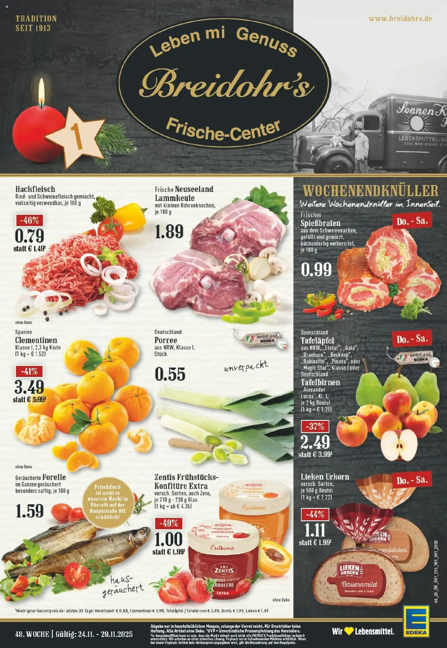 Vorschau von dem Prospekt des Geschäftes Edeka, gültig ab dem 23.11.2025