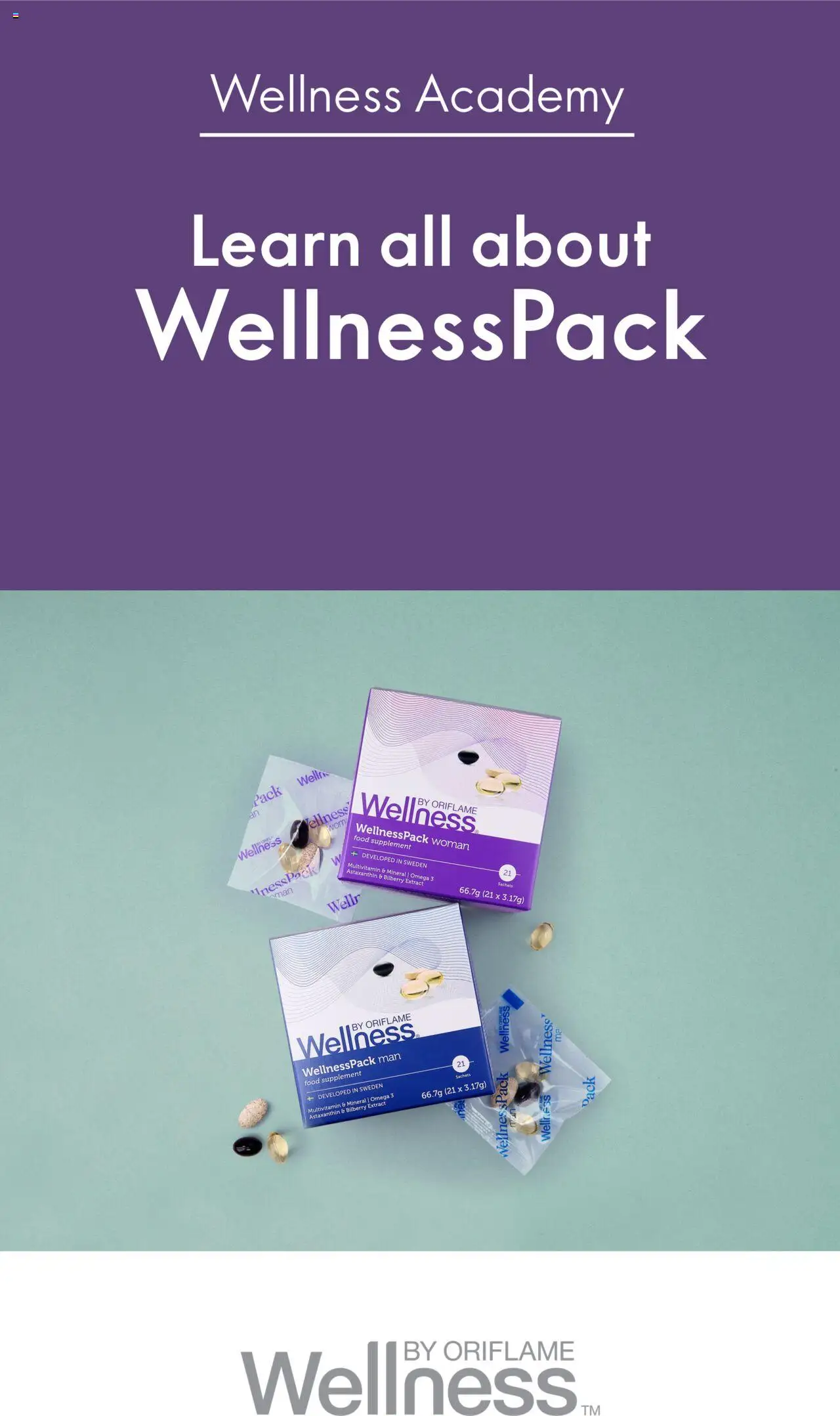  Oriflame WellnessPack eFlyer (20/01/2023) - special deals - Page 1 - Food, Omega 3, Multivitamin, Omega, Sachets